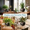 Black Marble Metal Planter