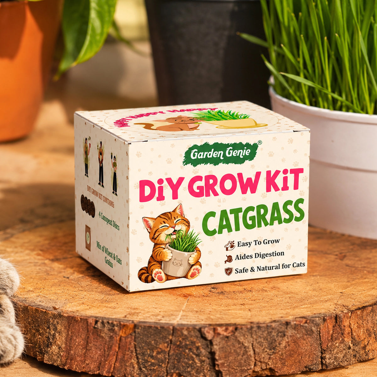 DIY Cat Grass Grow Kit