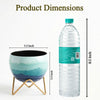 Ocean Wave Metal Planter