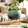 Ocean Wave Metal Planter