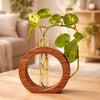Sheesham Round Wooden Planter