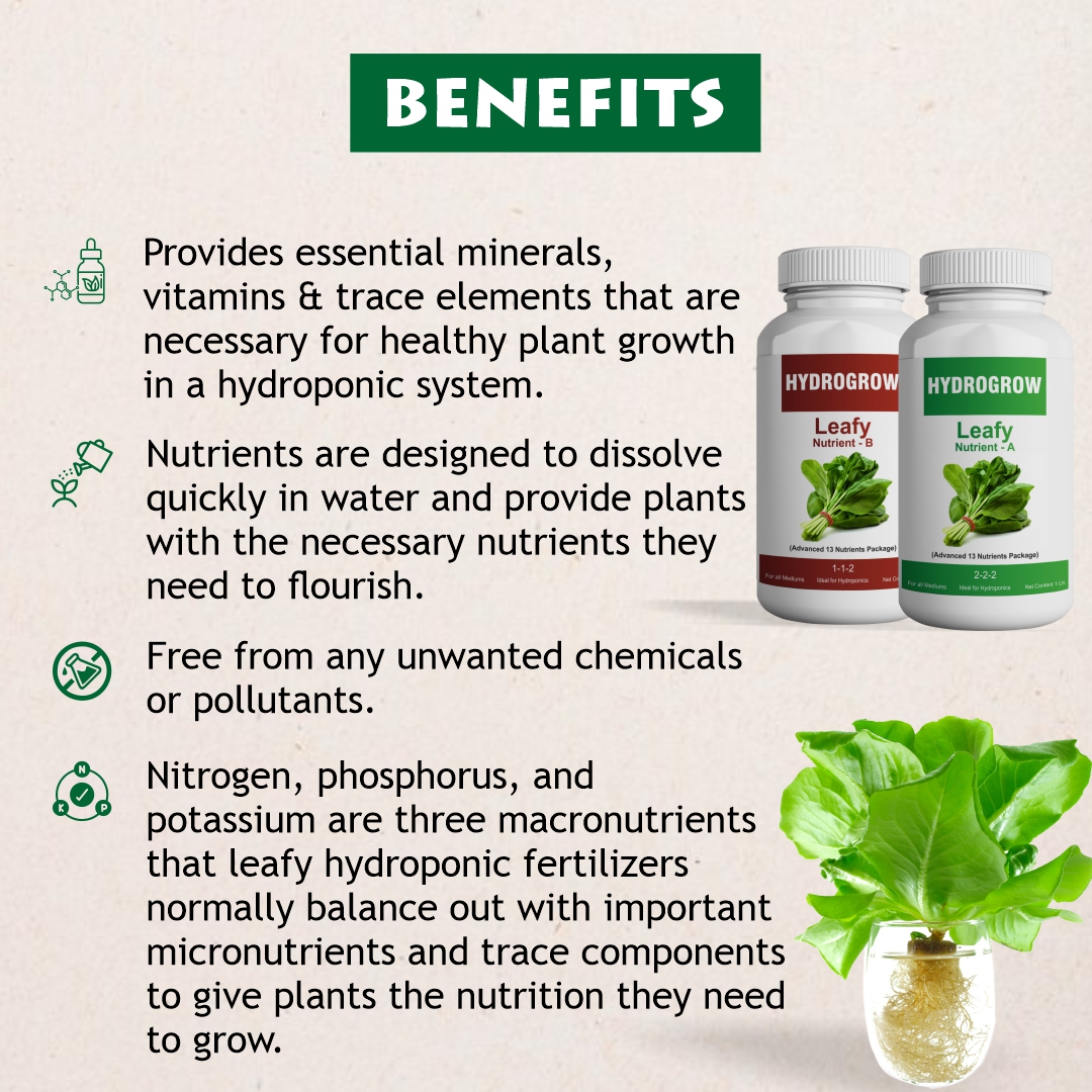 Benefits of Leafy Hydroponic Nutrients