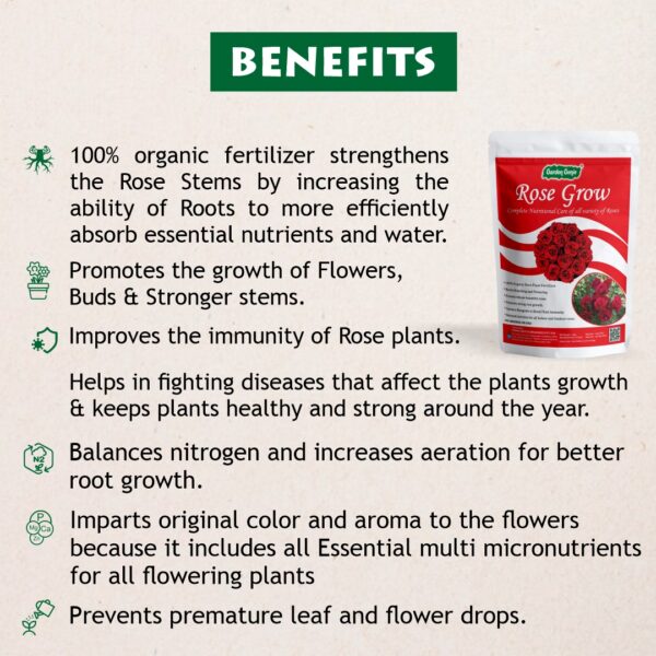 Benefits of Rose Grow Fertilizer
